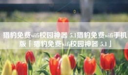 猎豹免费wifi校园神器 5.1猎豹免费wifi手机版「猎豹免费wifi校园神器 5.1」