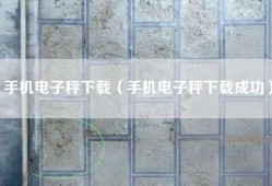 手机电子秤下载（手机电子秤下载成功）